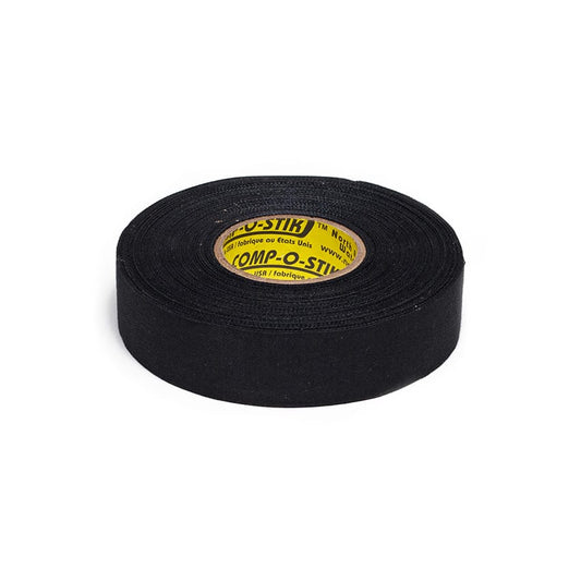 Comp-o-stik Ruban textile Hockey – Blanc / Noir, Étroit / Large