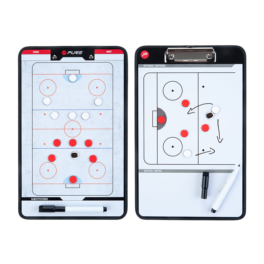 Tableau Tactique Hockey – Tableau Blanc Magnétique Recto-Verso 35x22 cm