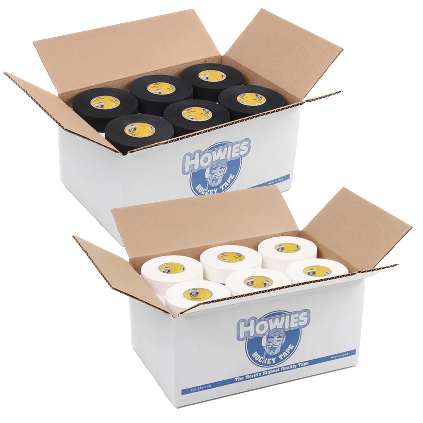 Howies Hockeytape 24 mm Zwart Kartonnen Doos
