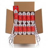 Tex-Style veters, RED Performance slanke gewaxte - doos 36 stuks