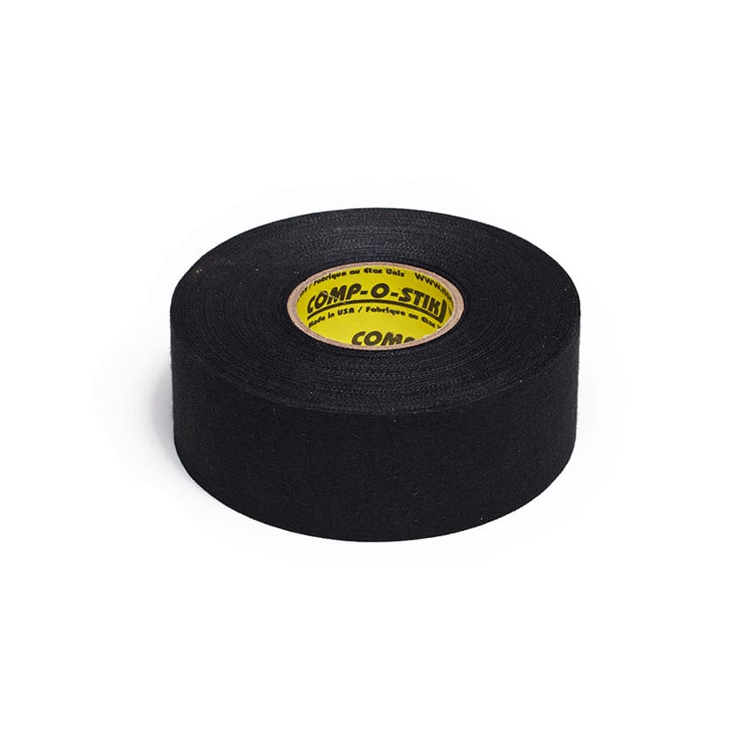 Comp-o-stik Tygtejp Hockey – Vit / Svart, Smal / Bred