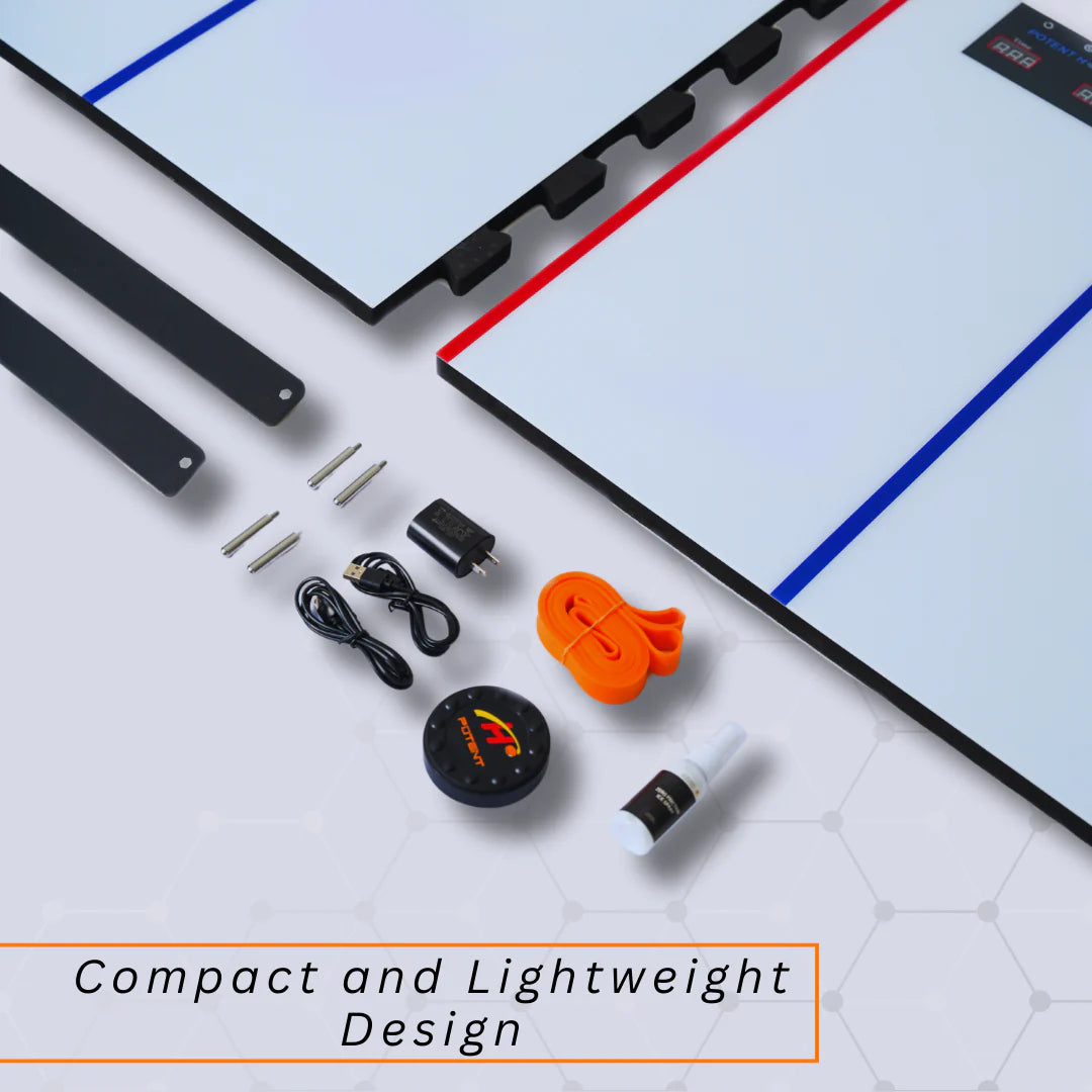 Plaque De Tir Digital Hockey Mini – Entraînement Interactif Pour Le Contrôle Du Puck Et Le Timing