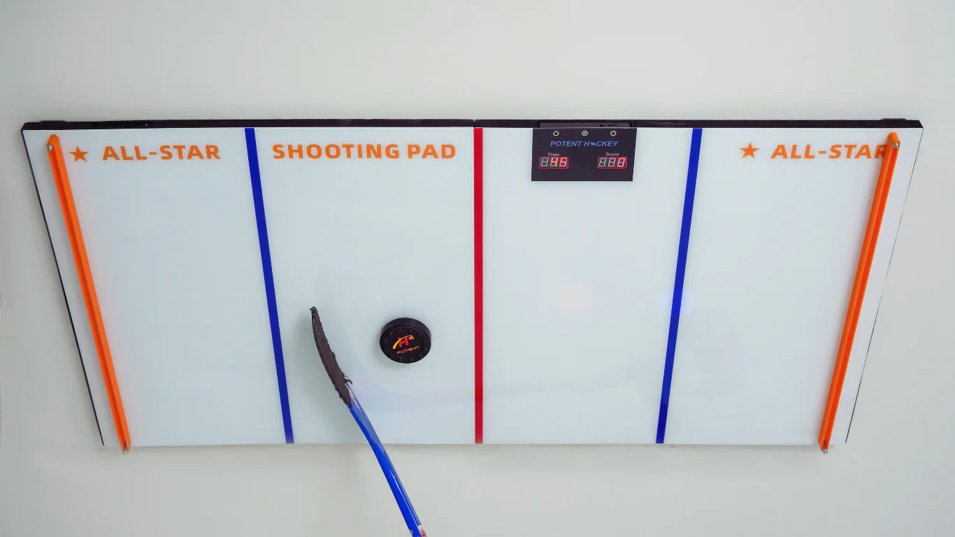Plaque De Tir Digital Hockey Mini – Entraînement Interactif Pour Le Contrôle Du Puck Et Le Timing