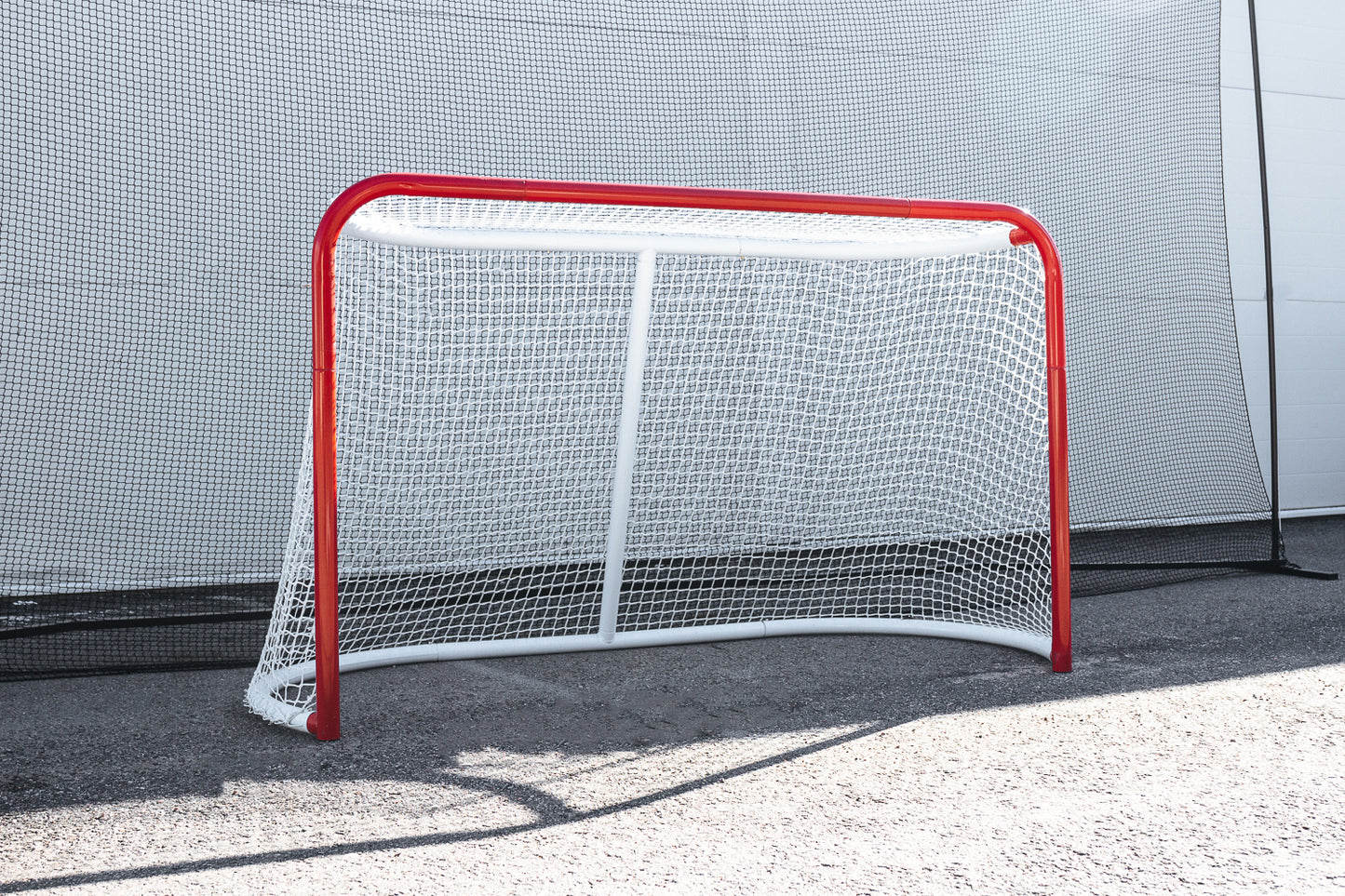 UNITE Skyddsnät Hockey – Komplett backstop med ram, stolpar & nät
